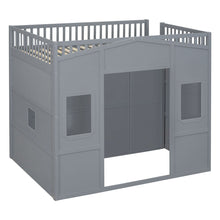Load image into Gallery viewer, Loft Stylish Bed With Ladder And Wardrobe
