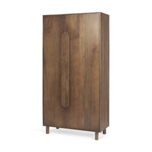 Load image into Gallery viewer, Curio Cabinet With Two Doors - Brown
