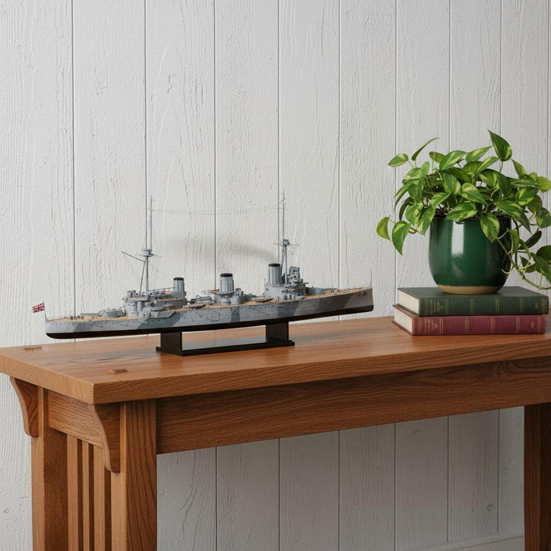 Hand Painted Model Boat (624278) - Gray