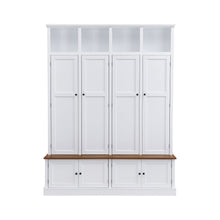 Load image into Gallery viewer, Hall Tree With Bench And Cabinet
