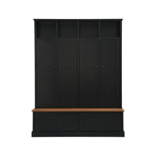 Load image into Gallery viewer, Hall Tree With Bench And Cabinet
