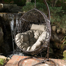 Load image into Gallery viewer, Kylie - Boho Style Hanging Basket Chair Rattan With Water Resistant Cushions

