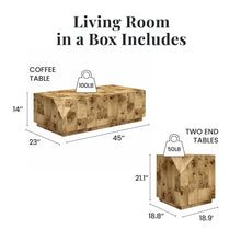 Load image into Gallery viewer, Moxie - 3 Piece Coffee And End Table Set - Brown
