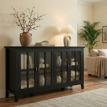 Load image into Gallery viewer, Artisan - Handcrafted Wide 4 Door Storage Cabinet
