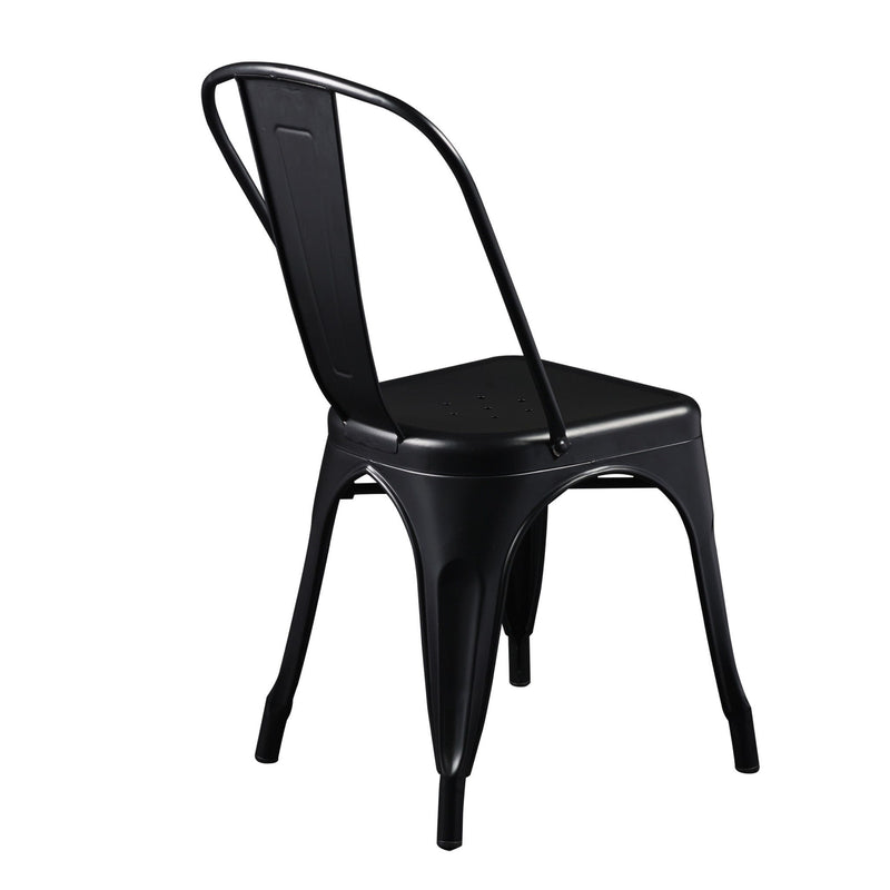 Steel Dining Side Chairs (Set of 4) - Black