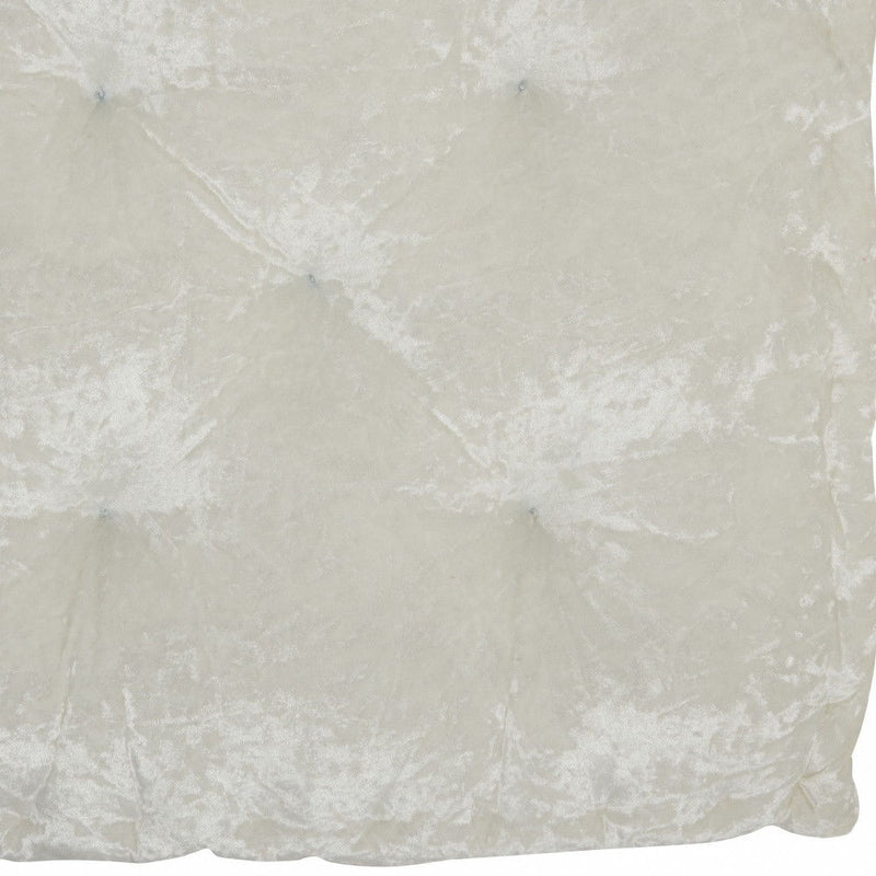 24" X 24" Polyester Solid Color Floor Cushion - Ivory