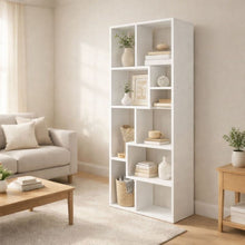 Load image into Gallery viewer, Asymmetrical Display Shelf &amp; Bookcase, 5 Tier
