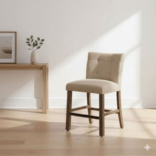 Load image into Gallery viewer, Upholstered Counter Dining Chair (Set of 2) - Light Gray
