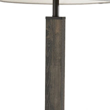 Load image into Gallery viewer, Traditional Shaped Floor Lamp With Off-White Drum Shade - Black
