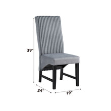 Load image into Gallery viewer, Kini - Corduroy Side Chair (Set of 2) - Black / Gray
