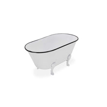 Load image into Gallery viewer, Hand Painted Decorative Tub - White / White
