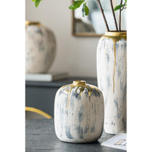 Load image into Gallery viewer, Modern Abstract Table Vase (574216) - Gray / Gray / Ivory
