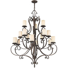 Load image into Gallery viewer, 53" Multi Light Metal Dimmable Chandelier With Shades - Bronze
