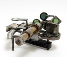 Load image into Gallery viewer, Nautical Sextant In Leather Case Small - Brass
