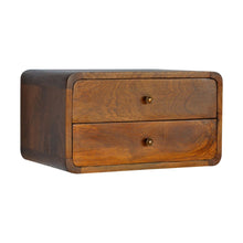 Load image into Gallery viewer, Curved Wall Mounted Bedside Nightstand
