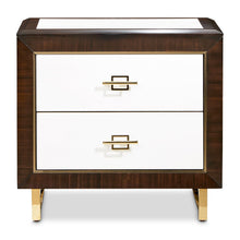 Load image into Gallery viewer, Belmont Place - Nightstand - White / Dark Brown
