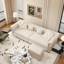 Load image into Gallery viewer, 3 In 1 Pull Out Convertible Sleeper Sofa Bed, King Size, Chaise Lounge
