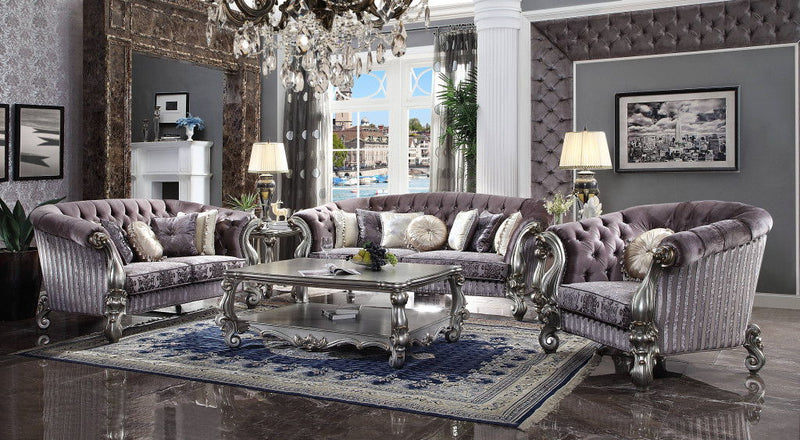 Velvet Velvet Sofa - Antique Platinum