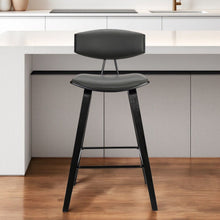 Load image into Gallery viewer, 26" Iron Low Back Counter Height Bar Chair - Gray And Black
