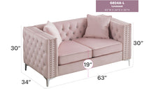 Load image into Gallery viewer, Elegant Track Arm Loveseat
