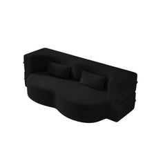 Load image into Gallery viewer, Modern Floor Sofa With 2 Pillows, Twin Size For Living Room
