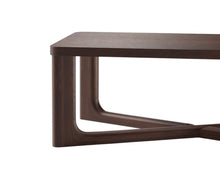 Load image into Gallery viewer, 50" Solid Wood Cross Legs Coffee Table - Walnut
