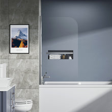 Load image into Gallery viewer, Bathtub Screen Framless Shower Door Tempered Glass Shower Panel - Transparent
