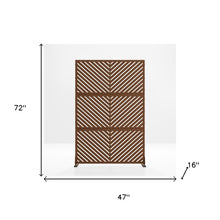 Load image into Gallery viewer, Three Panel Screen Room Divider (720092) - Brown
