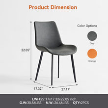 Load image into Gallery viewer, Dining Table Set, Chairs (Set of 2) - Gray
