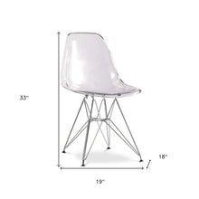 Load image into Gallery viewer, Steel Dining Side Chair - Clear
