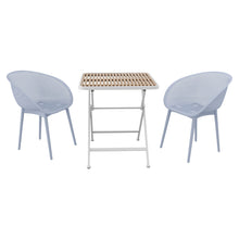 Load image into Gallery viewer, 2 Pack Lounge Chair Set &amp; Folding Square Table
