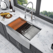 Load image into Gallery viewer, Classic Ceramic Farmhouse Sink Workstation Single Bowl With Durable Finish
