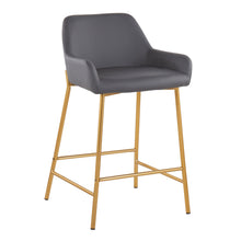 Load image into Gallery viewer, Daniella - Comfortable Contemporary Glam Fixed Height Counter Stool (Set of 2)

