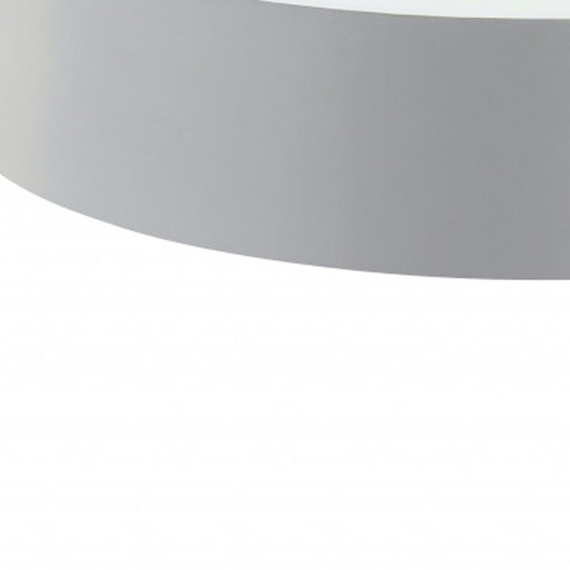 Round Coffee Table - Natural Brown And White
