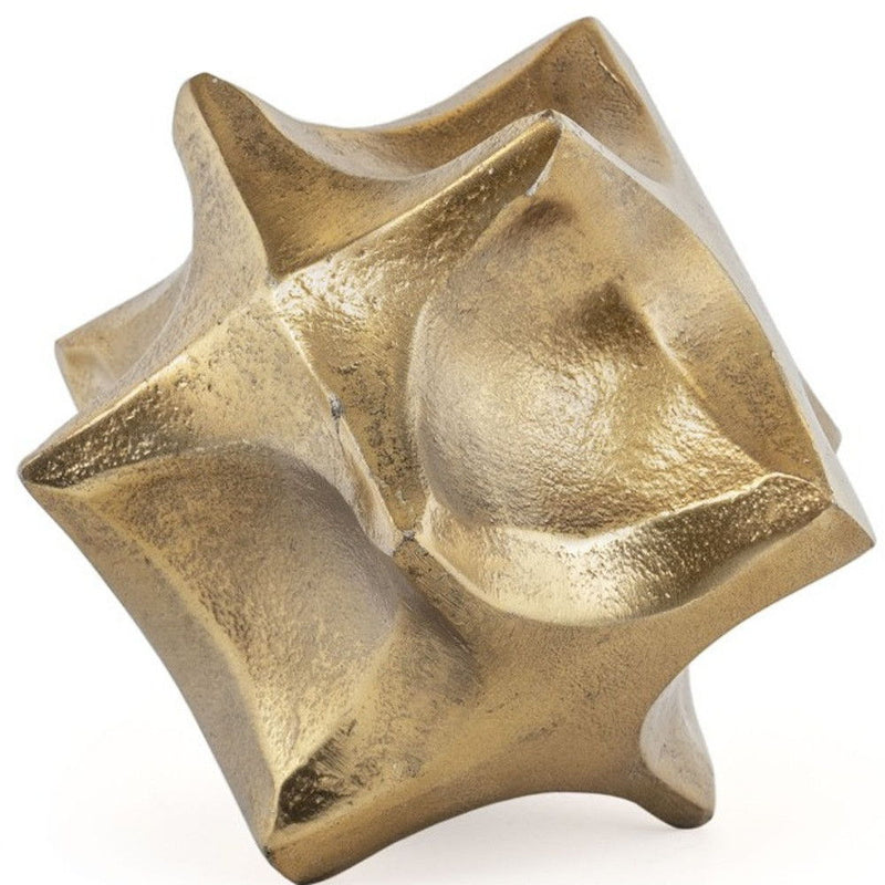 Faceted Orb Tabletop Sculpture (574108) - Gold