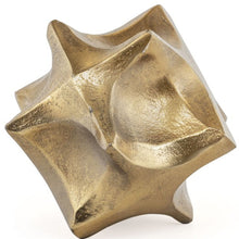 Load image into Gallery viewer, Faceted Orb Tabletop Sculpture (574108) - Gold
