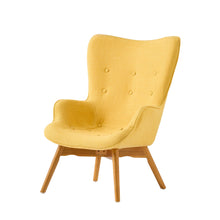Load image into Gallery viewer, Mid Century Modern Arm Chairs For Living Room - Yellow
