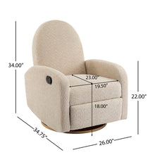 Load image into Gallery viewer, Contemporary 360 Swivel And Glider Recliner Chair
