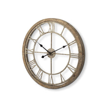 Load image into Gallery viewer, Circle Skeleton Wall Clock (376253) - Brown
