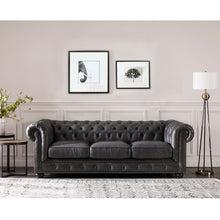Load image into Gallery viewer, Traditional Tufted Chesterfield Nailhead Sofa
