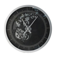 Load image into Gallery viewer, Circle Analog Wall Clock - Black / Silver
