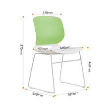 Load image into Gallery viewer, Ergonomic Backrest Stacking Chairs (Set of 4)
