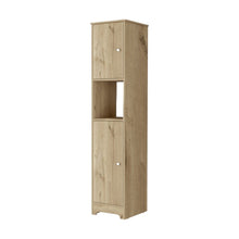 Load image into Gallery viewer, 68" Wood Accent Cabinet With Two Doors - Light Brown
