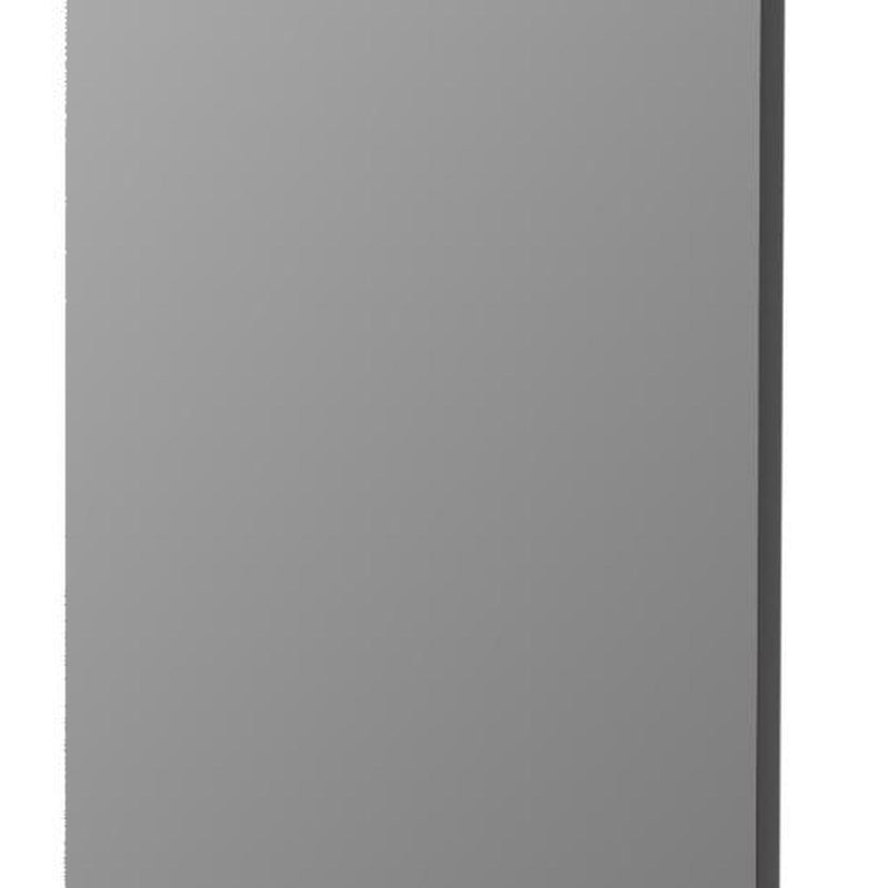 Aluminum Wall Mounted And Over The Door Framed Full Length Hanging Mirror (762920) - Black