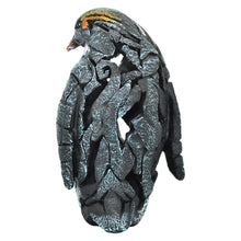 Load image into Gallery viewer, Penguin Tabletop Sculpture - Black / Blue / Orange
