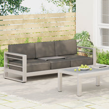 Load image into Gallery viewer, Cape Coral - Modern 3 Seater Sofa With Metal Tray

