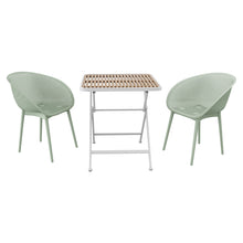 Load image into Gallery viewer, 2 Pack Lounge Chair Set &amp; Folding Square Table
