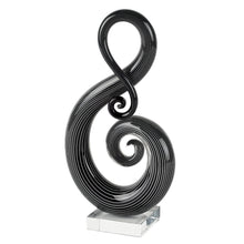 Load image into Gallery viewer, Murano Modern Abstract Tabletop Sculpture - Black / White
