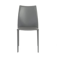 Load image into Gallery viewer, Upholstered Leather Dining Room Side Chairs (Set of 2) - Gray
