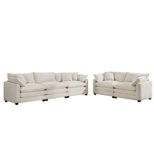 Load image into Gallery viewer, Elegant Oversized Sectional Sofa Set With Deep Seats And Flexible Layout
